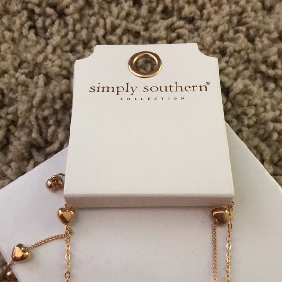 Gold 2 chain heart necklace - Picture 4 of 4